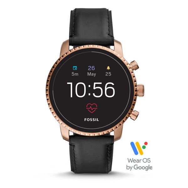Fossil Gen4 Smartwatch Black Leather Men Fossil Gen4 Smartwatch Black Leather Men