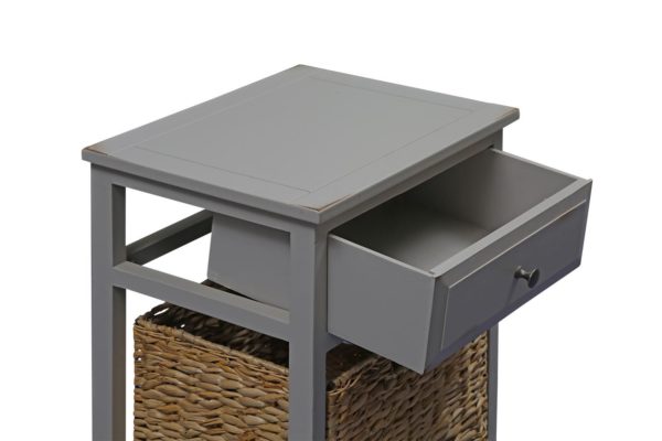 Pan Emirates Visalia End Table 1 Drawer + 1 Basket Pan Emirates Visalia End Table 1 Drawer + 1 Basket