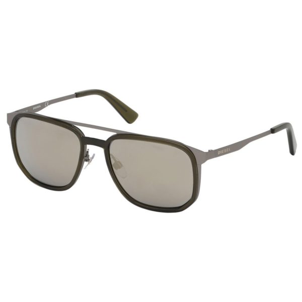 Diesel Grey Metal Non-Polarized Men Sunglasses DL029409C55 Diesel Grey Metal Non-Polarized Men Sunglasses DL029409C55