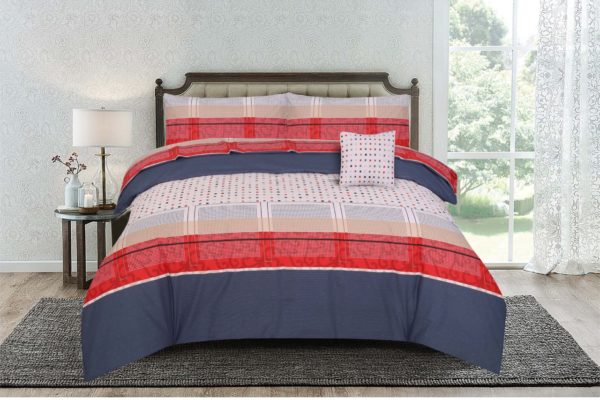 Kassino Comforter Queen 4pcs Set Ero Navy Red Kassino Comforter Queen 4pcs Set Ero Navy Red