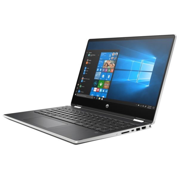 HP Pavilion x360 14-DH0012NE Convertible Touch Laptop - Core i5 1.6GHz 8GB 256GB 2GB Win10 14inch FHD Silver HP Pavilion x360 14-DH0012NE Convertible Touch Laptop - Core i5 1.6GHz 8GB 256GB 2GB Win10 14inch FHD Silver