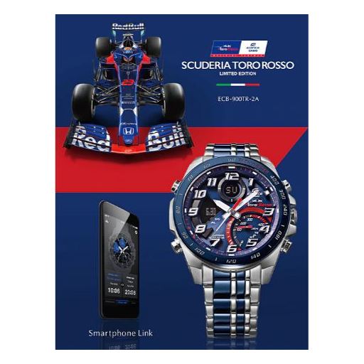 casio edifice silver blue