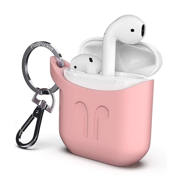 Podpocket Silicone Case Pink For Apple Airpod Podpocket Silicone Case Pink For Apple Airpod