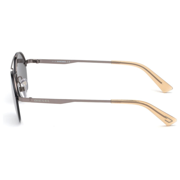 Diesel Rimmed Grey Metal Unisex Sunglasses DL027509C53 Diesel Rimmed Grey Metal Unisex Sunglasses DL027509C53