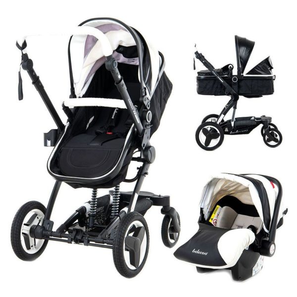 Buy Belecoo 8 Black White 4 In 1 Luxury Travel System Price