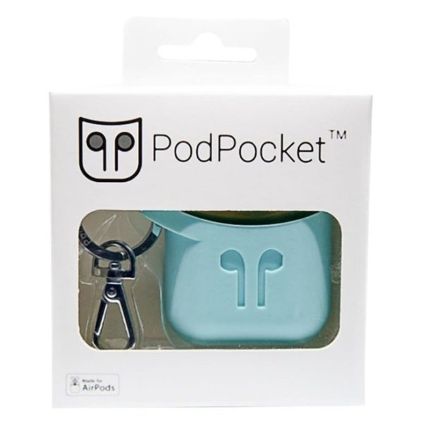 Podpocket Silicone Case Light Blue For Apple Airpod Podpocket Silicone Case Light Blue For Apple Airpod