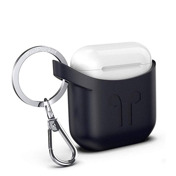 Podpocket Silicone Case Black For Apple Airpod Podpocket Silicone Case Black For Apple Airpod