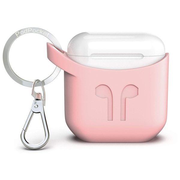 Podpocket Silicone Case Pink For Apple Airpod Podpocket Silicone Case Pink For Apple Airpod