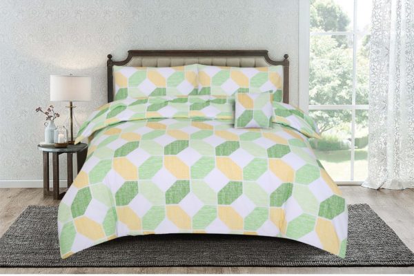 Buy Kassino Bed Sheet Queen 3pcs Set Deno Yellow - Price ...