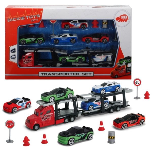 dickie toys transporter set