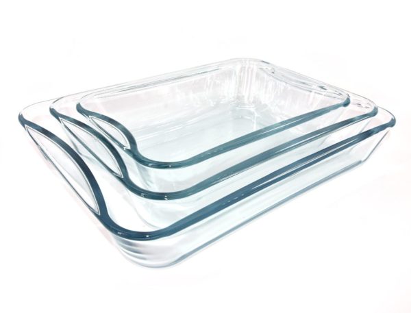 SIMAX Rectangular Roaster 3pcs Set Transparent SIMAX Rectangular Roaster 3pcs Set Transparent