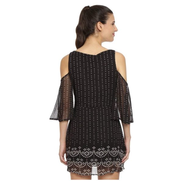 Love Gen Bandhani Print Dress Black Size S Love Gen Bandhani Print Dress Black Size S
