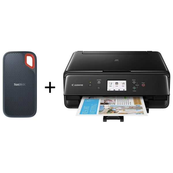 SanDisk Extreme Portable SSD USB-C 1TB + Canon PIXMA TS6140 WRS Printer SanDisk Extreme Portable SSD USB-C 1TB + Canon PIXMA TS6140 WRS Printer