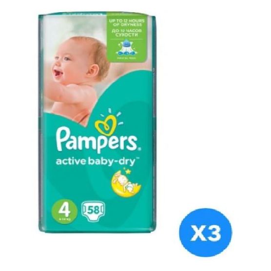 pampers active baby dry 4 174