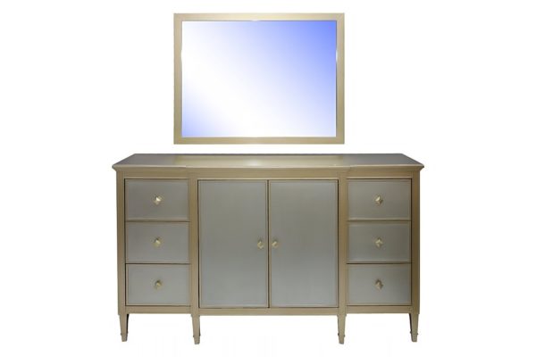 Buy Pan Emirates Gomerry New Dresser With Mirror Champagne Price