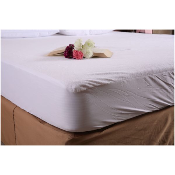 Terry CottonWater Proof Mattress Protector White 120X200X30cm Terry CottonWater Proof Mattress Protector White 120X200X30cm