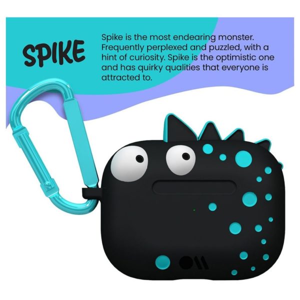 CaseMate Airpods Pro Case CreaturePods Spike Harmless Black CaseMate Airpods Pro Case CreaturePods Spike Harmless Black