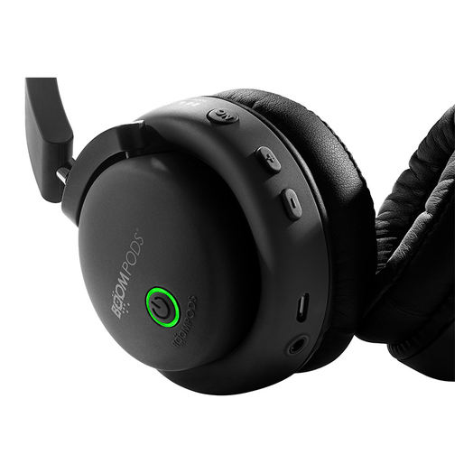 Buy Boompods Hush Bluetooth Active Noise Cancelling Headphone Black