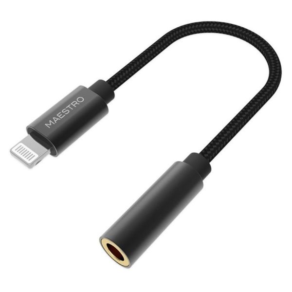 Maestro AAPLEEAR Earphone + Maestro MFI100AUX Lightning Adapter Maestro AAPLEEAR Earphone + Maestro MFI100AUX Lightning Adapter