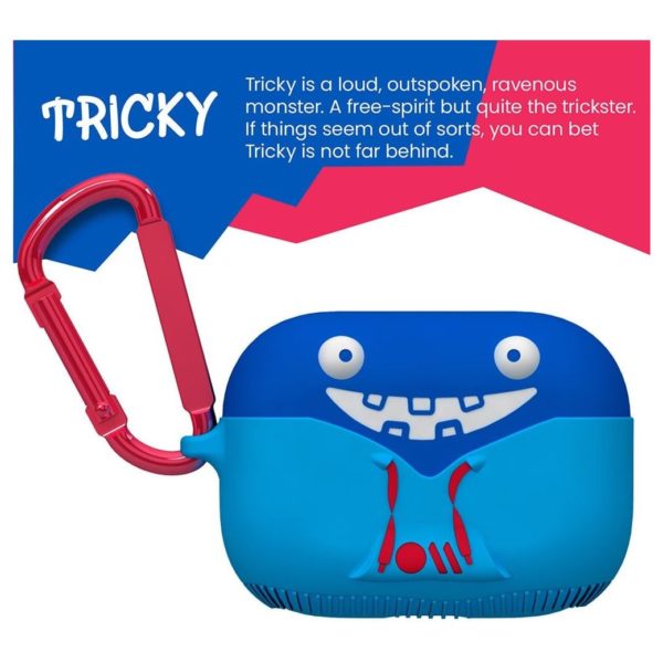 CaseMate Airpods Pro Case CreaturePods Tricky Trickster Blue CaseMate Airpods Pro Case CreaturePods Tricky Trickster Blue