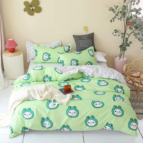 Buy Double Size Bedding Set Of 6pcs Frog Design Price