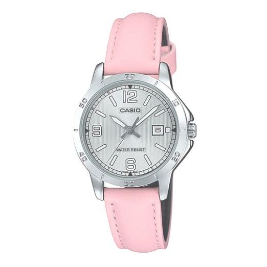Casio Pink Leather Women Watch LTP-V004L-4BUDF Casio Pink Leather Women Watch LTP-V004L-4BUDF