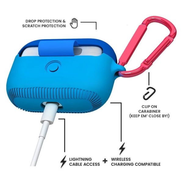 CaseMate Airpods Pro Case CreaturePods Tricky Trickster Blue CaseMate Airpods Pro Case CreaturePods Tricky Trickster Blue