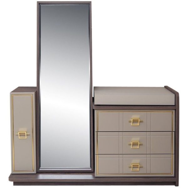 dresser with mirror