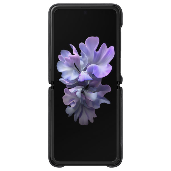Samsung Galaxy Z Flip Leather Cover - Black Samsung Galaxy Z Flip Leather Cover - Black