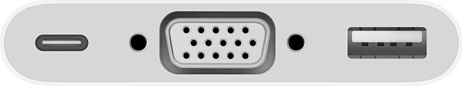Apple MJ1L2ZM/A USB-C VGA Multiport Adapter Apple MJ1L2ZM/A USB-C VGA Multiport Adapter