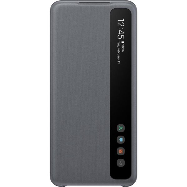 Samsung Galaxy S20 Clear View Cover - Grey Samsung Galaxy S20 Clear View Cover - Grey