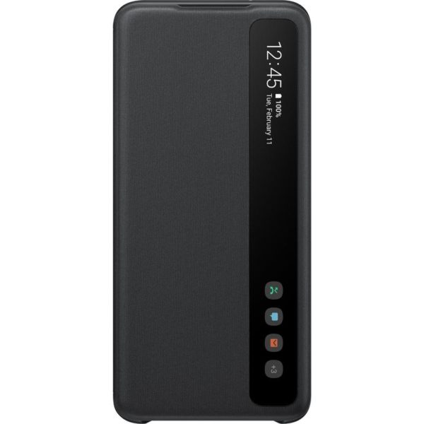Samsung Galaxy S20 Clear View Cover - Black Samsung Galaxy S20 Clear View Cover - Black