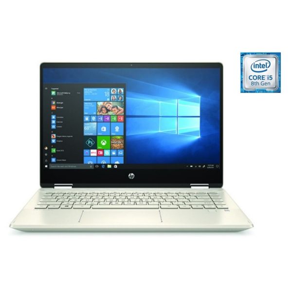 HP Pavilion x360 14-DH0001NE Convertible Touch Laptop - Core i5 1.6GHz 8GB 256GB Shared 14inch FHD Warm Gold HP Pavilion x360 14-DH0001NE Convertible Touch Laptop - Core i5 1.6GHz 8GB 256GB Shared 14inch FHD Warm Gold