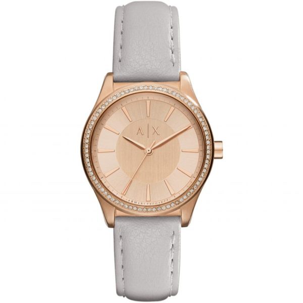 armani exchange rose gold womens watch