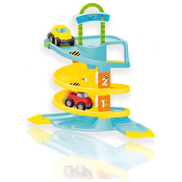 fisher price toy car with roadway set