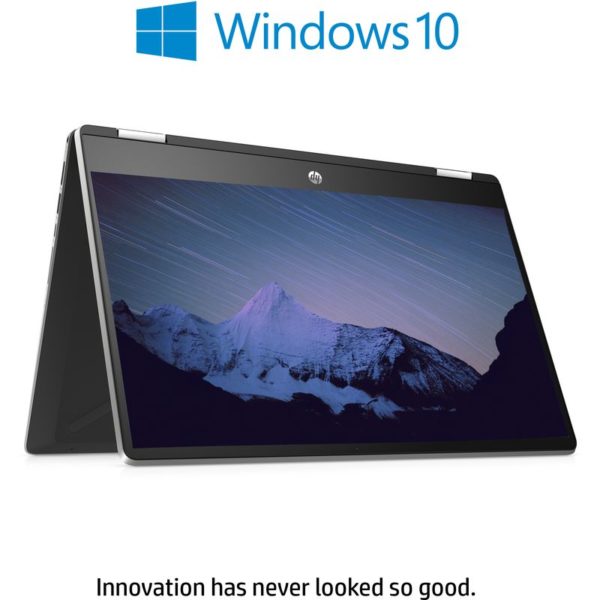 HP Pavilion x360 14-DH1013NE Convertible Touch Laptop - Core i3 2.1GHz 8GB 512GB Shared Win10 14inch FHD Natural Silver HP Pavilion x360 14-DH1013NE Convertible Touch Laptop - Core i3 2.1GHz 8GB 512GB Shared Win10 14inch FHD Natural Silver