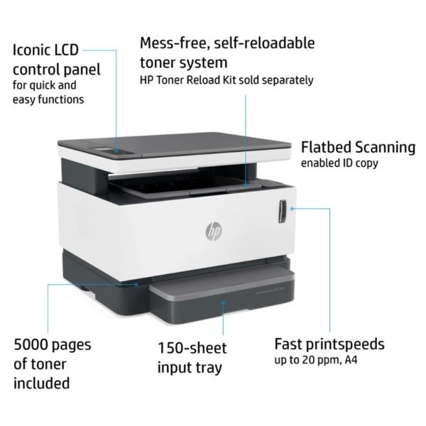 HP Neverstop Laser MFP 1200w Printer (4RY26A) HP Neverstop Laser MFP 1200w Printer (4RY26A)