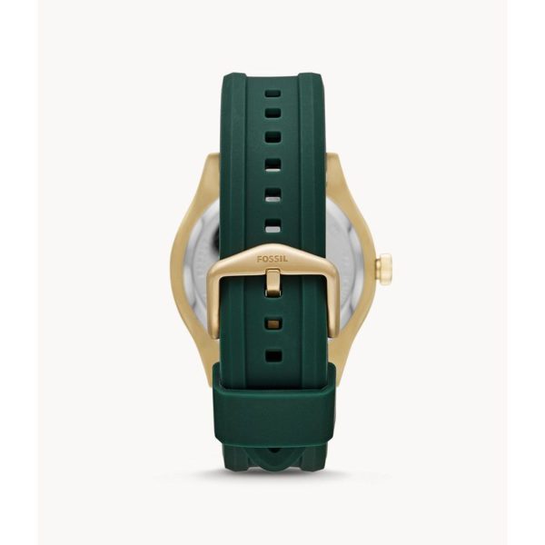 Fossil Belmar Three-Hand Date Dark Green Silicone Watch FS5597 Fossil Belmar Three-Hand Date Dark Green Silicone Watch FS5597