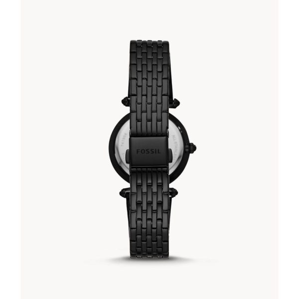 Fossil Lyric Three-Hand Black Stainless-Steel Watch ES4713 Fossil Lyric Three-Hand Black Stainless-Steel Watch ES4713