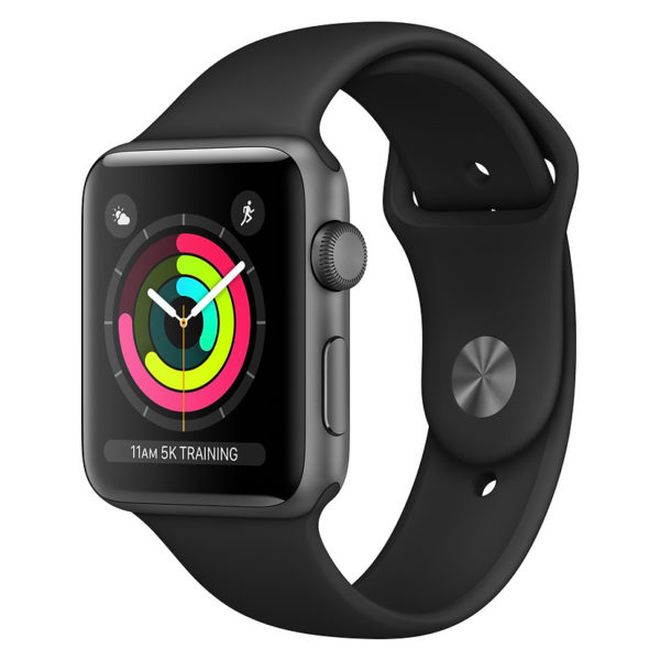 Apple Watch Series 3 GPS - 38mm Space Grey Aluminium Case with Black Sport Band Apple Watch Series 3 GPS - 38mm Space Grey Aluminium Case with Black Sport Band