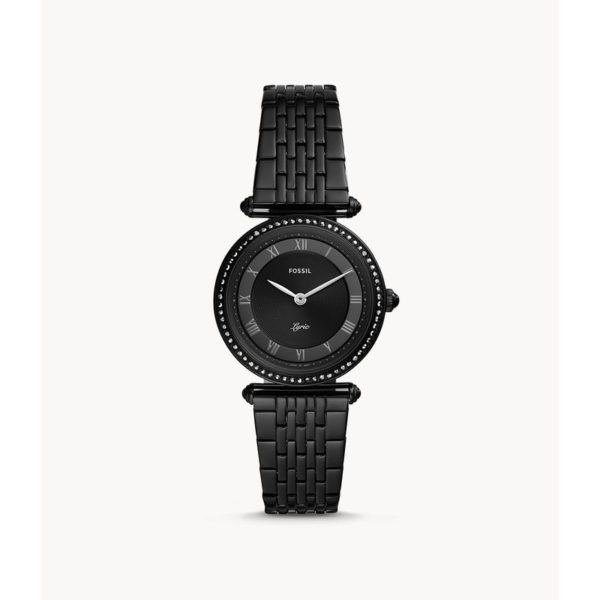 Fossil Lyric Three-Hand Black Stainless-Steel Watch ES4713 Fossil Lyric Three-Hand Black Stainless-Steel Watch ES4713