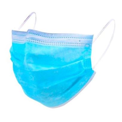 Pack Of 50 Disposable 3-Ply Face Mask Blue/White Pack Of 50 Disposable 3-Ply Face Mask Blue/White