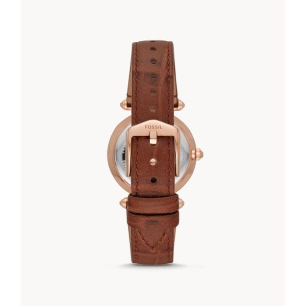 Fossil Lyric Three-Hand Brown Leather Watch ES4683 Fossil Lyric Three-Hand Brown Leather Watch ES4683