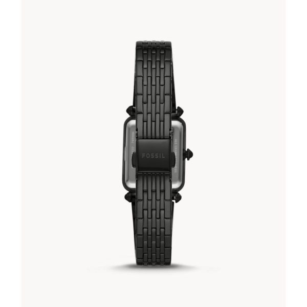 Fossil Lyric Three-Hand Black Stainless-Steel Watch ES4722 Fossil Lyric Three-Hand Black Stainless-Steel Watch ES4722