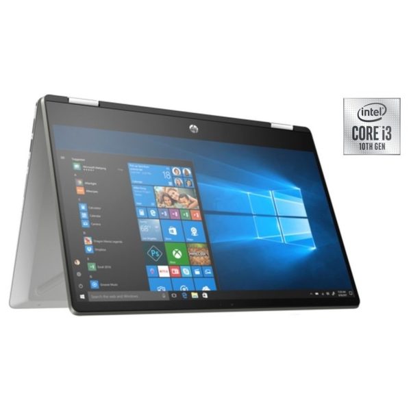 HP Pavilion x360 14-DH1025NE Convertible Touch Laptop - Core i3 2.1GHz 4GB 256GB Shared Win10 14inch FHD Mineral Silver English/Arabic Keyboard HP Pavilion x360 14-DH1025NE Convertible Touch Laptop - Core i3 2.1GHz 4GB 256GB Shared Win10 14inch FHD Mineral Silver English/Arabic Keyboard