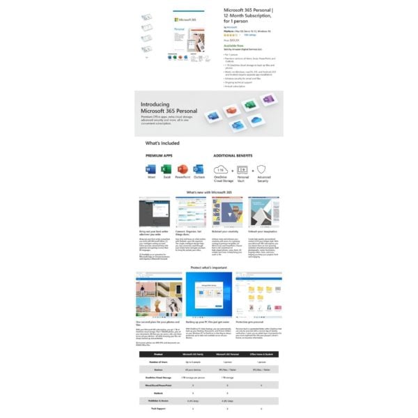 Microsoft 365 Personal Online Product Key License Microsoft 365 Personal Online Product Key License