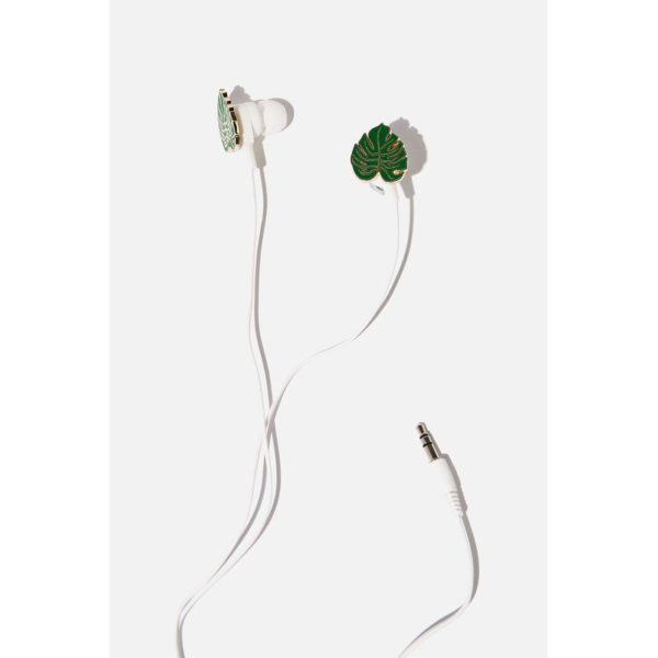 TYPO Novelty Earphones-Fern TYPO Novelty Earphones-Fern