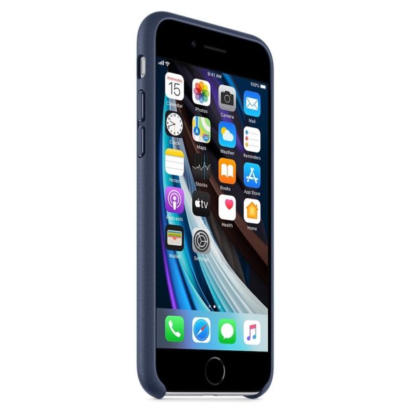 Buy Apple Leather Case Midnight Blue For iPhone SE Price