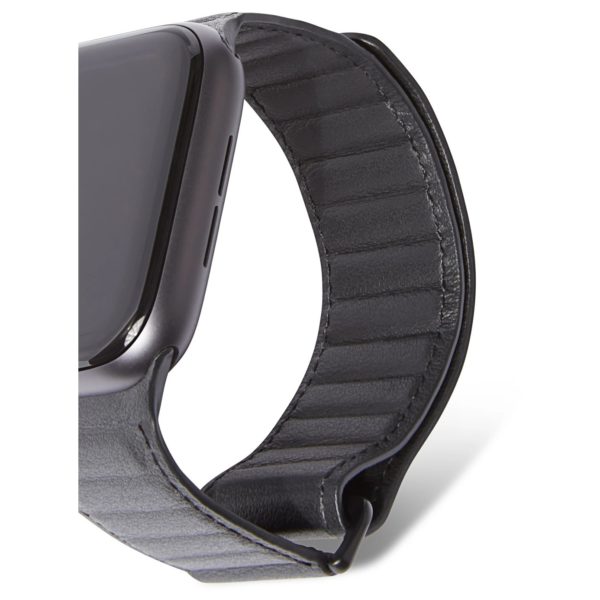 Decoded 38-40mm Leather Magnetic Traction Strap For Apple Watch Black Decoded 38-40mm Leather Magnetic Traction Strap For Apple Watch Black