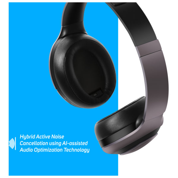 Play PLAYGO BH70 AI Based Wireless Noise Cancelling Headphones Grey Play PLAYGO BH70 AI Based Wireless Noise Cancelling Headphones Grey